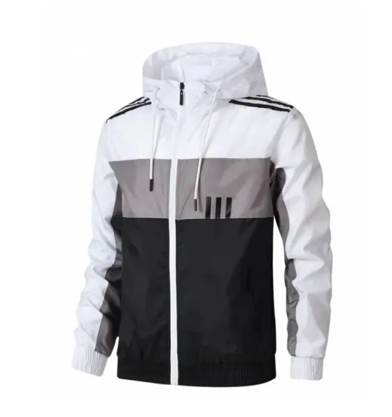 Mens korean Designed Double Layered Summer Jackets,White Grey Black